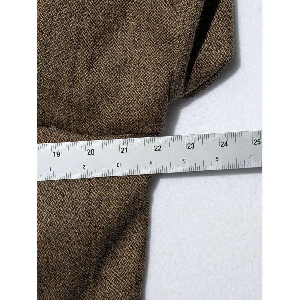 Hart Schaffner Marx Wool Tweed Blazer Mens‎ 42XL Brown USA Made Sport Coat